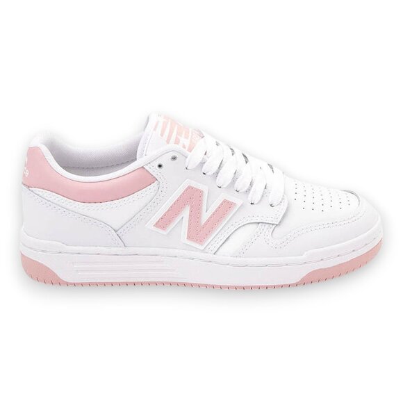 NIB/NWT  New Balance 480 Athletic Shoe in White/Pink - Picture 3 of 8